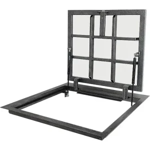 Floor Access Hatch "APF-S" – Hidden Hatch with Gas Struts &  Latch Lock (Custom Sizes Available)